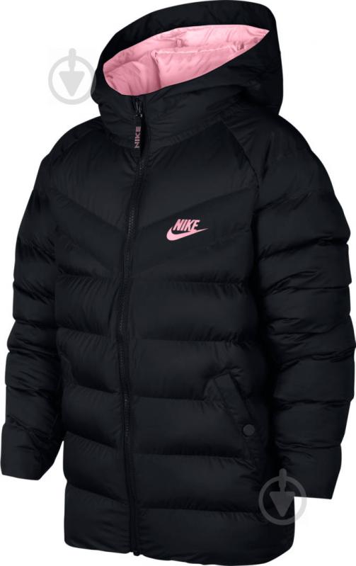 Пуховик демисезонный Nike B NSW JACKET FILLED 939554-011 черный - фото 1