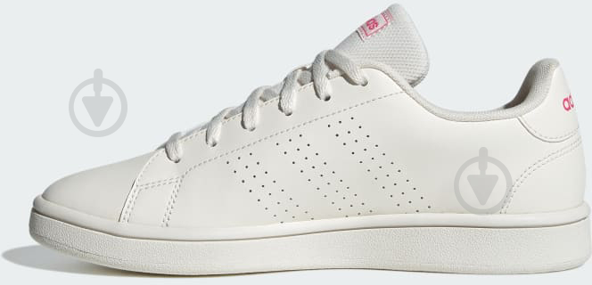 Adidas cloudfoam advantage white pink best sale