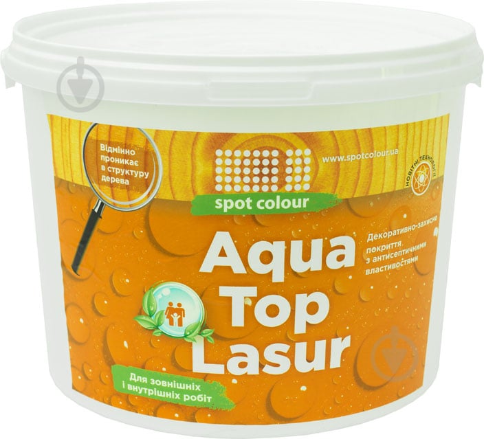 Лазур-антисептик Spot Colour Aqua Toplasur венге шовковистий мат 10 л - фото 2