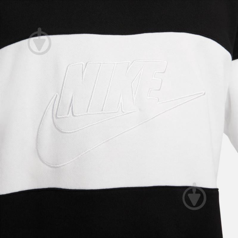 Світшот Nike M NK CLUB+ FT CREW CB FB7848-010 р.XS чорний - фото 4