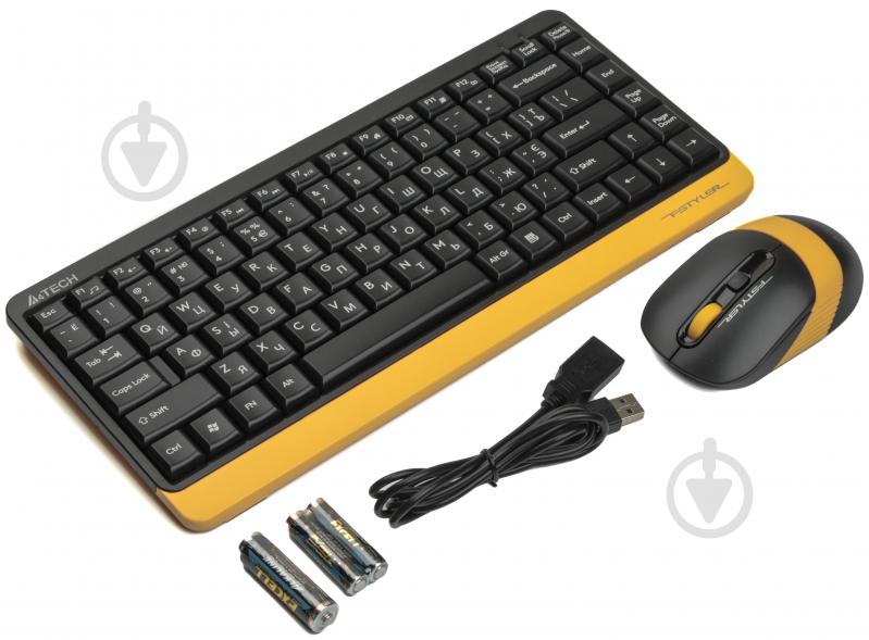 Комплект клавиатура и мышь A4Tech FG1110 Bumblebee USB - фото 3