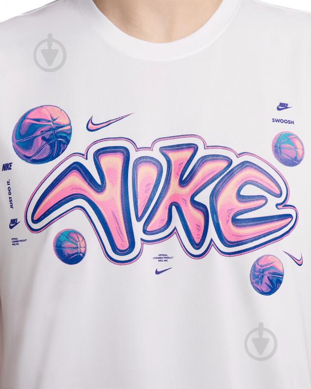 Футболка Nike NK DF TEE RGLD SL OG SU24 FV8414-100 р.XL белый - фото 4