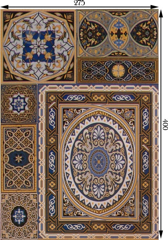 Плитка Атем ALADDIN Pattern mix B 27,5x40 - фото 4 Плитка Атем ALADDIN Pattern mix B 27,5x40 - фото 4
