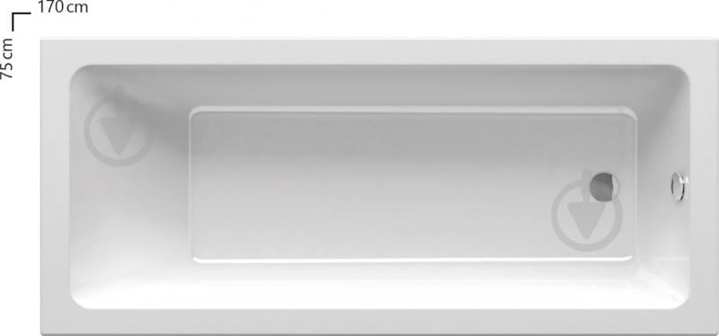 Ванна акрилова Ravak 10° Slim CA71300000 170х75 см - фото 2