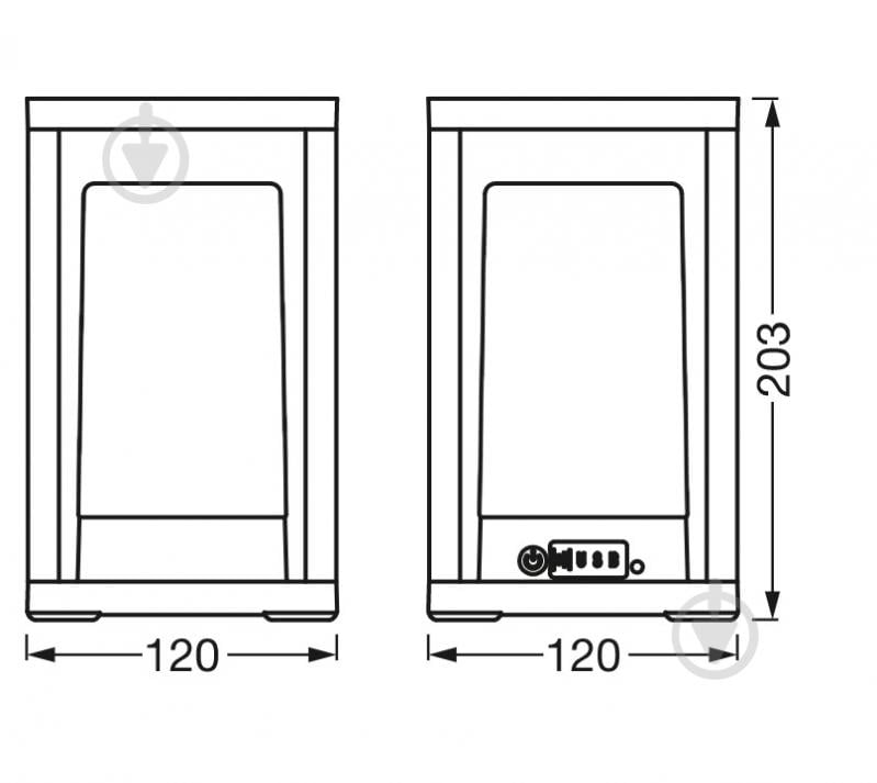 Настільна лампа Ledvance Smart+ Wifi Outdoor Tableframe Powerbank 5 Вт темно-сірий - фото 5