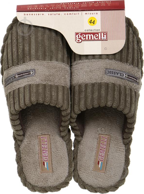 Тапки домашние Gemelli Лукар р. 44 оливковый - фото 6 Тапки домашние Gemelli Лукар р. 44 оливковый - фото 6