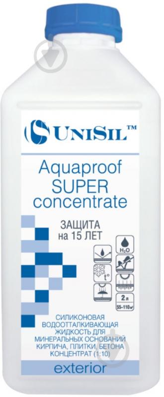 Гидрофобизатор водоотталкивающая UniSil Aquaproof Superconcentrate 2 л - фото 1