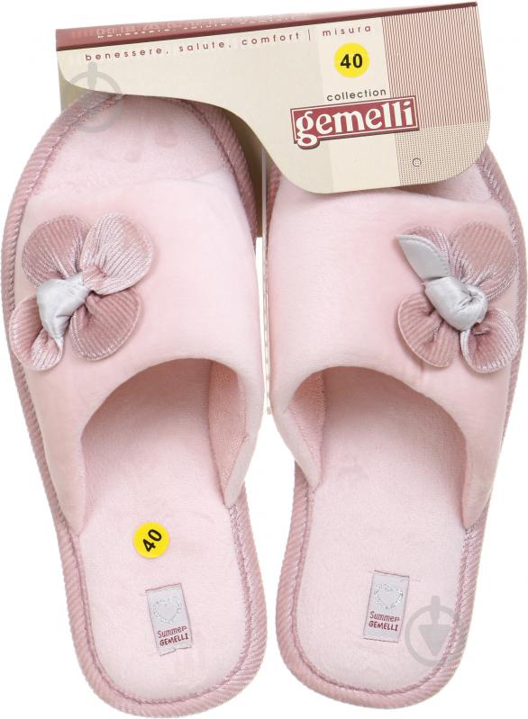 Тапки домашние Gemelli Бархатка р. 40 розовый - фото 6