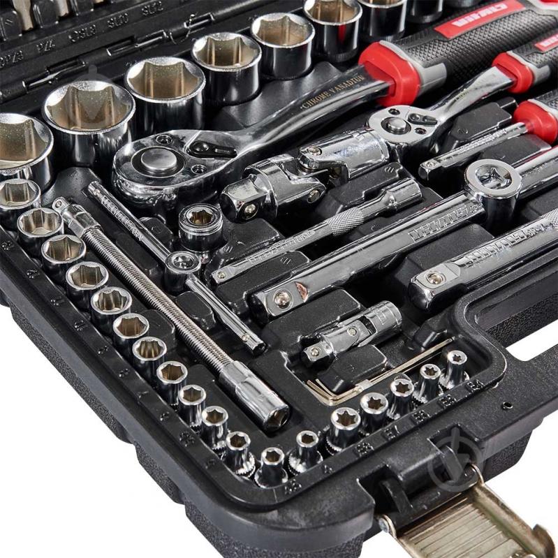 Набір головок Vitals 1/4″ и 1/2″ 111 предметів Master Impact + Superlock 1/2”(M)x1/4”(M) 111 шт. 186169 - фото 4