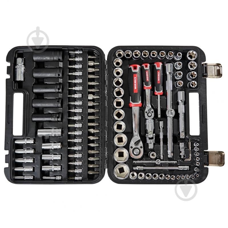 Набір головок Vitals 1/4″ и 1/2″ 111 предметів Master Impact + Superlock 1/2”(M)x1/4”(M) 111 шт. 186169 - фото 7