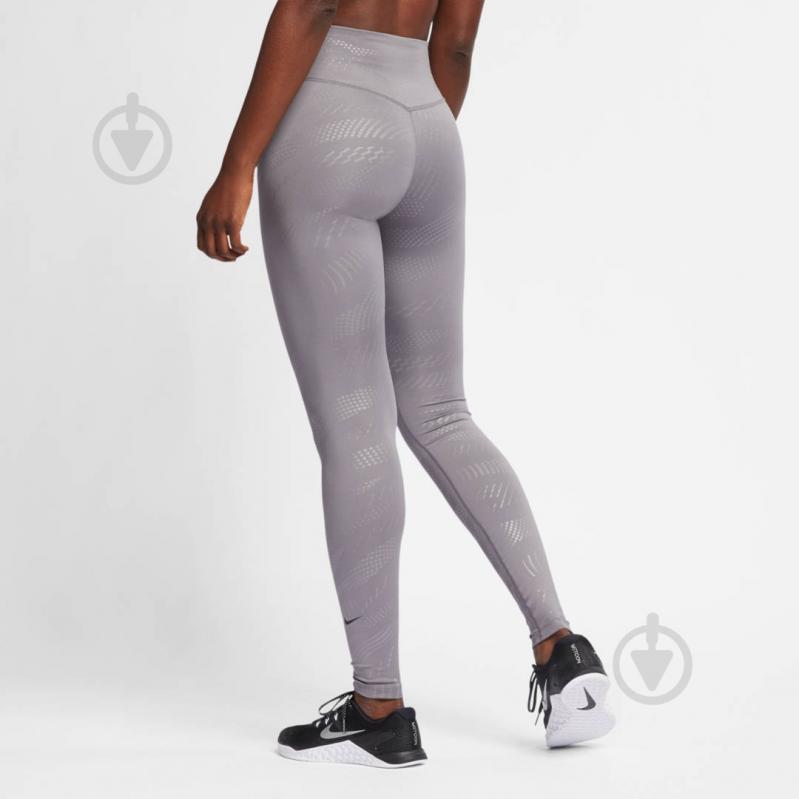 Лосины Nike W ONE TIGHT PRT AR7576-056 р.S серый - фото 2