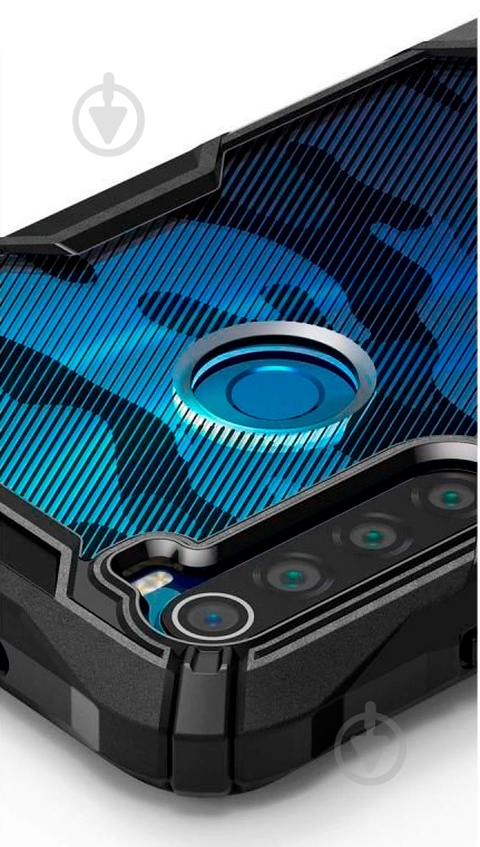 Чехол Ringke Fusion X Design Camo Black для Xiaomi Redmi Note 8 - фото 7