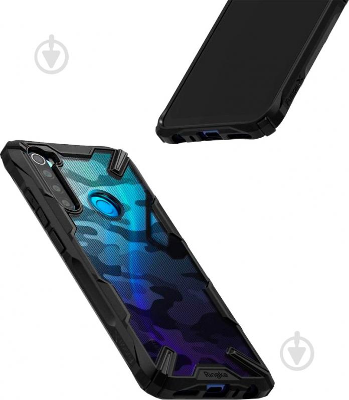 Чехол Ringke Fusion X Design Camo Black для Xiaomi Redmi Note 8 - фото 3
