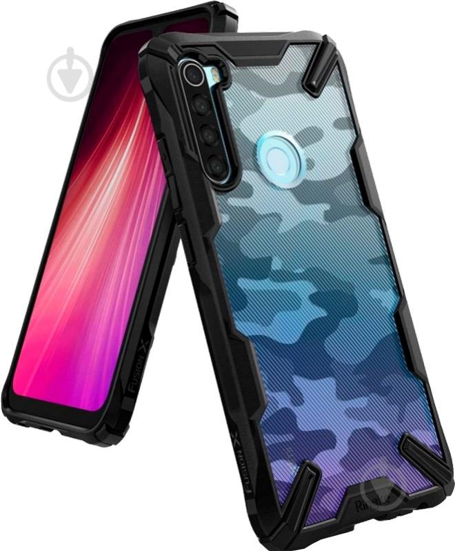 Чехол Ringke Fusion X Design Camo Black для Xiaomi Redmi Note 8 - фото 1