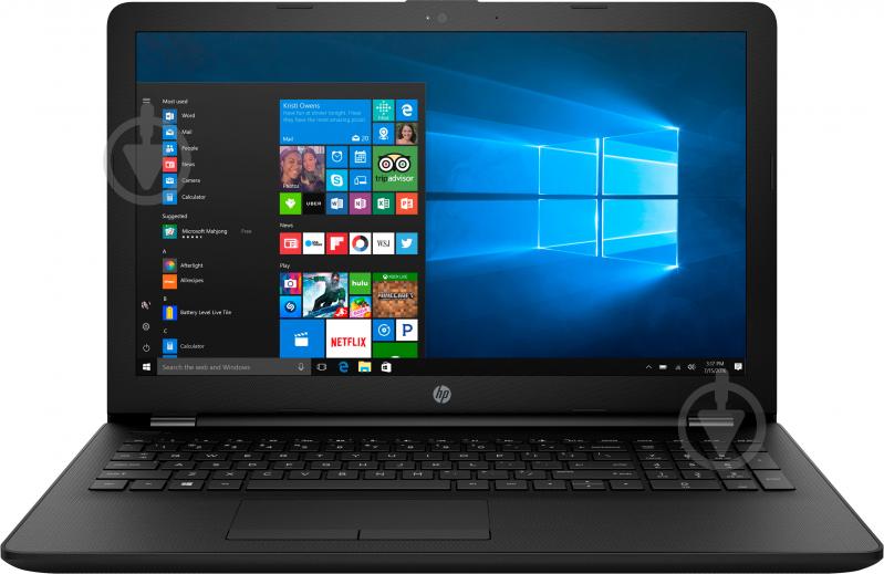 Ноутбук HP 15-bs019ur 15.6" (1ZJ85EA) black - фото 1