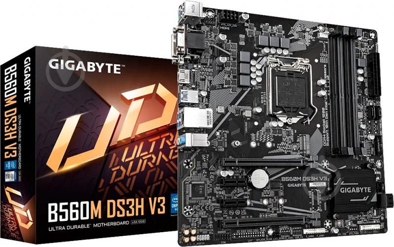 Материнская плата Gigabyte B560M DS3H V3 (Intel B560, micro ATX) - фото 5