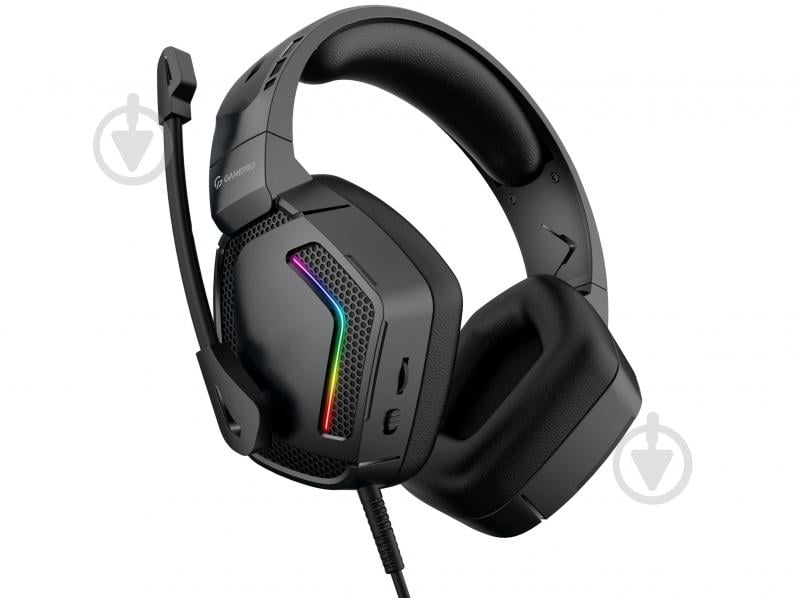 Гарнітура ігрова GamePro HS605 RGB black (HS605) - фото 2