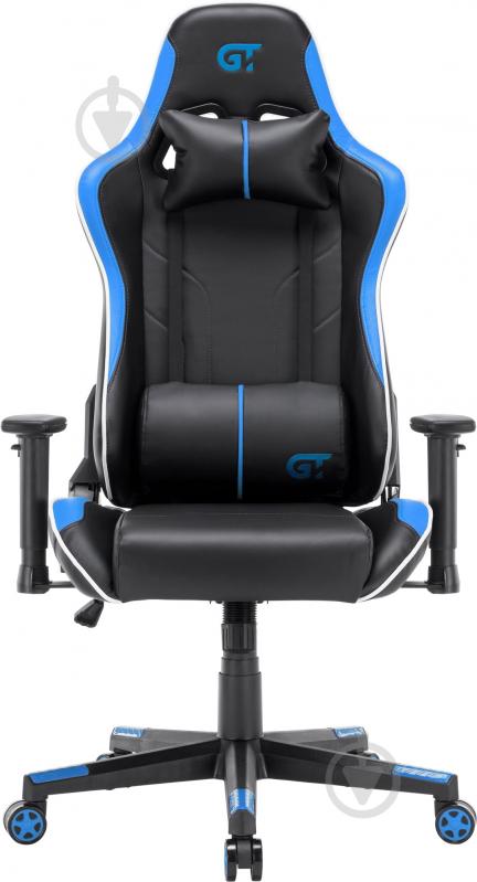 Кресло GT Racer X-2528 черно-синий - фото 2