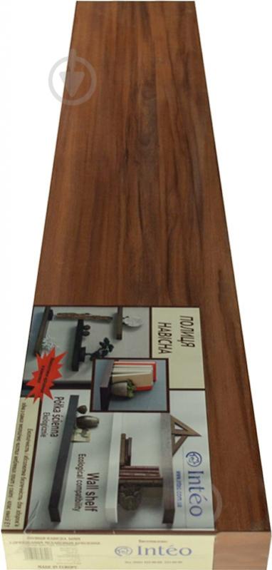 Полка Inteo Лайн под телевизор 1000x200x50 мм орех - фото 2 Полка Inteo Лайн под телевизор 1000x200x50 мм орех - фото 2