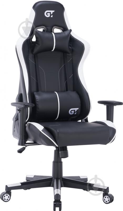 Кресло GT Racer X-2528 черно-белый - фото 1 Кресло GT Racer X-2528 черно-белый - фото 1