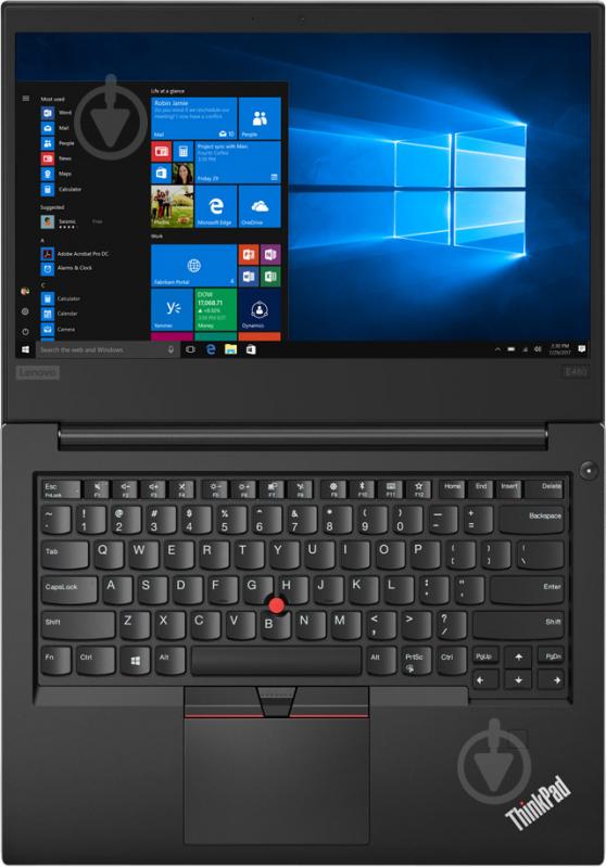 Ноутбук Lenovo ThinkPad E480 14" (20KN005CRT) black - фото 3