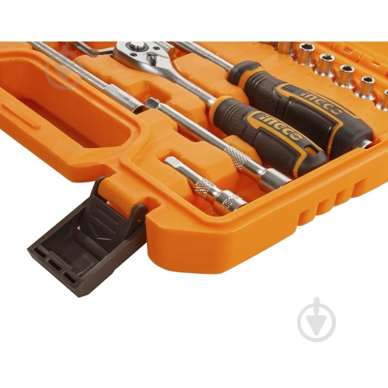Набор головок и бит с трещоткой INGCO 1/4" 46 шт. HKTS14462 - фото 4 Набор головок и бит с трещоткой INGCO 1/4" 46 шт. HKTS14462 - фото 4