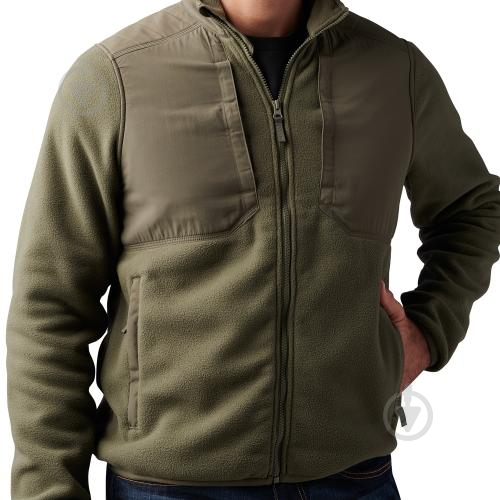 Куртка мужская демисезонная 5.11 Tactical ФЛИСОВАЯ "MESOS TECH FLEECE JACKET" 78038-186 р.M [186] Ranger Green - фото 1