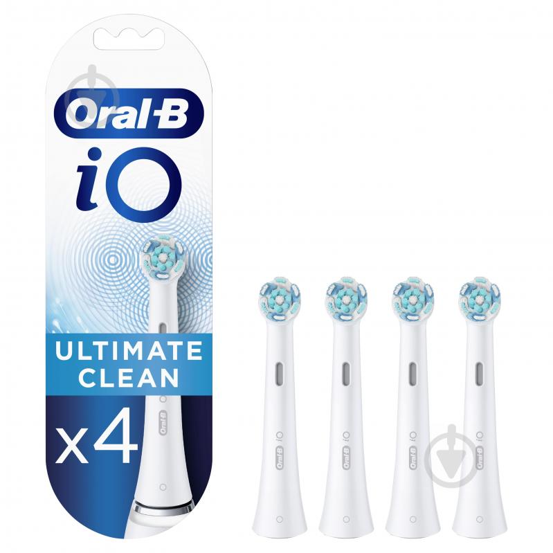 Насадки для электрической зубной щетки Oral-B iO Ultimate Clean белые, 4 шт. - фото 1