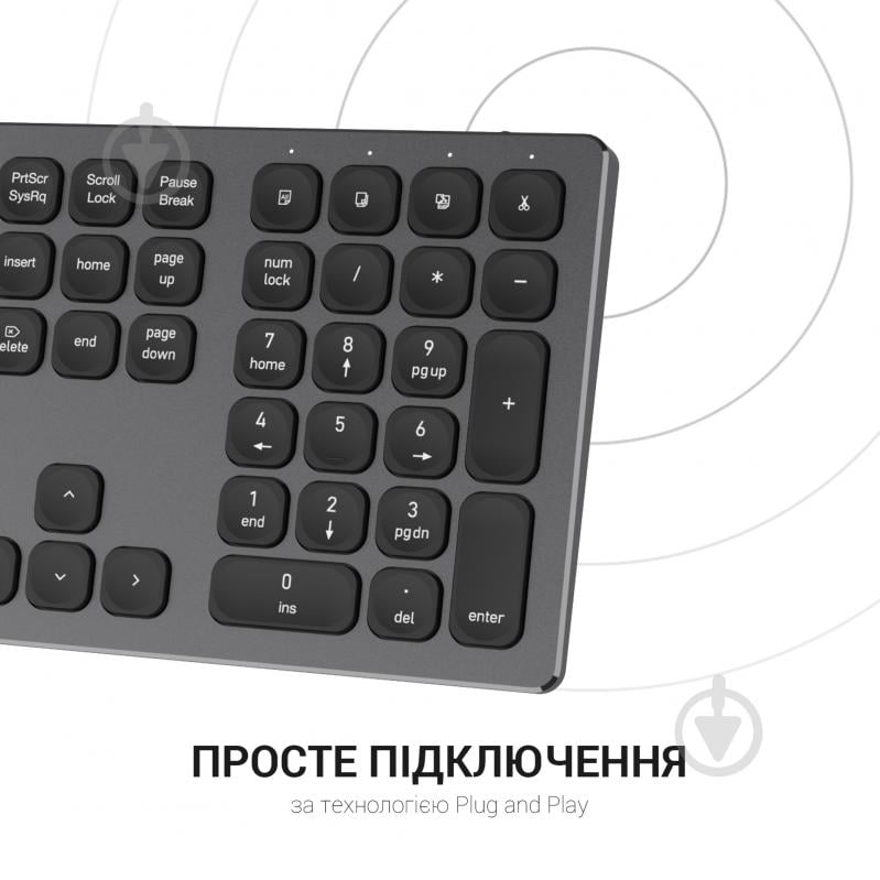 Клавиатура беспроводная OfficePro SK1550 Wireless (SK1550B) black - фото 7