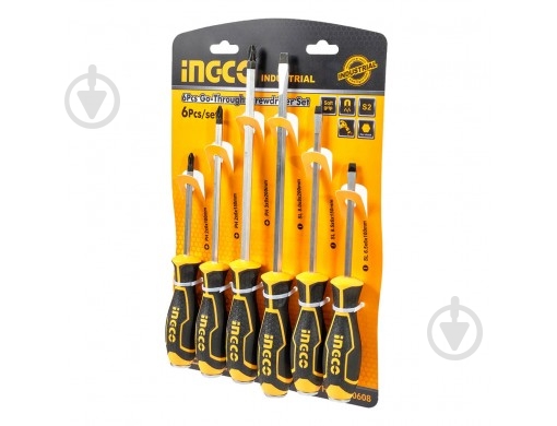 Набір викруток INGCO 6 шт HSGT280608 - фото 2 Набір викруток INGCO 6 шт HSGT280608 - фото 2