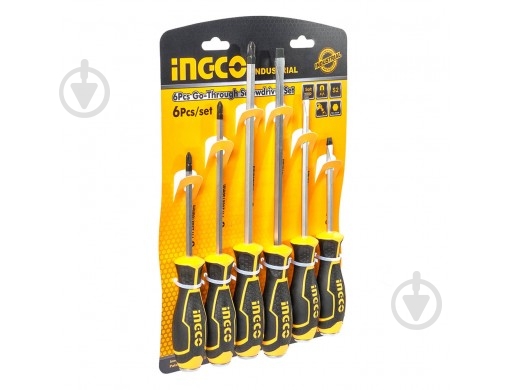 Набір викруток INGCO 6 шт HSGT280608 - фото 3 Набір викруток INGCO 6 шт HSGT280608 - фото 3