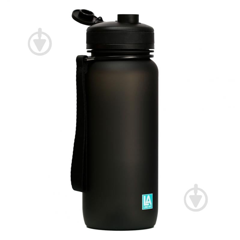 Пляшка для води Line Art Flores 650 мл чорна - фото 2 Пляшка для води Line Art Flores 650 мл чорна - фото 2