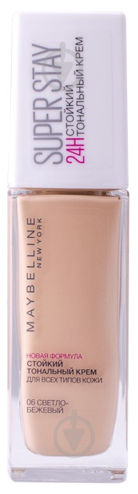 Крем тональний Maybelline New York Superstay 24H 06 Світло-бежевий 30 мл - фото 1