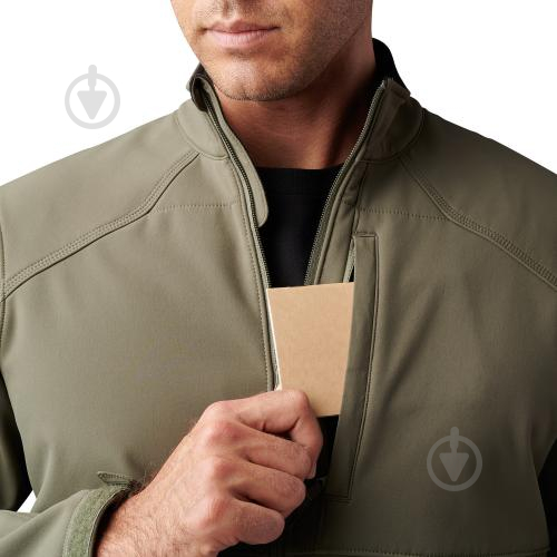 Куртка чоловіча демісезонна 5.11 Tactical ДЕМІСЕЗОННА "NEVADA SOFTSHELL JACKET" 78035-186 р.S [186] Ranger Green - фото 4