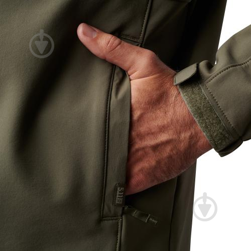 Куртка чоловіча демісезонна 5.11 Tactical ДЕМІСЕЗОННА "NEVADA SOFTSHELL JACKET" 78035-186 р.S [186] Ranger Green - фото 6