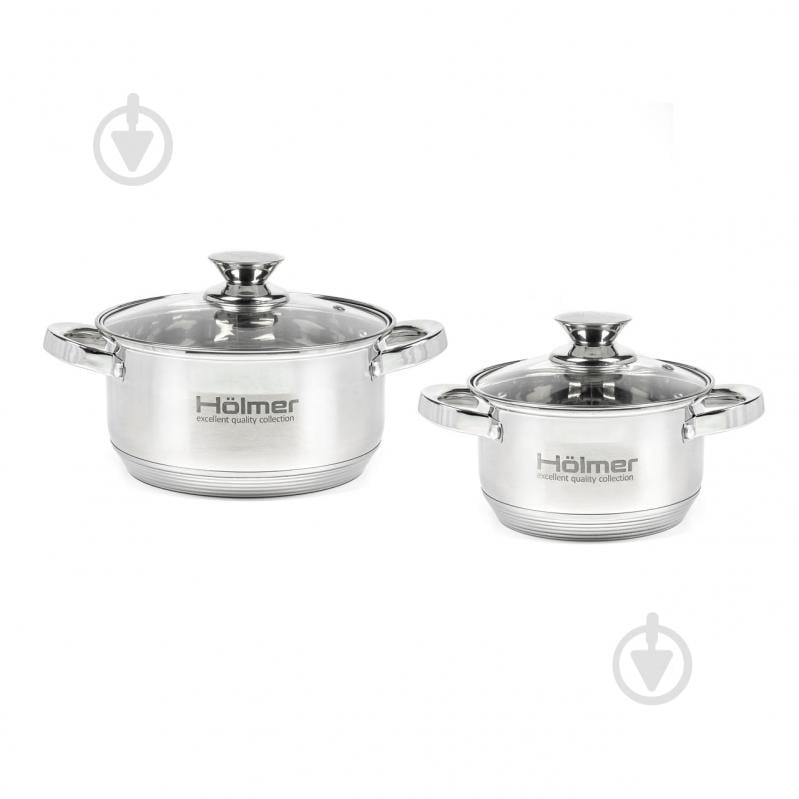 Набор кастрюль Holmer СS-1452-SS - фото 1