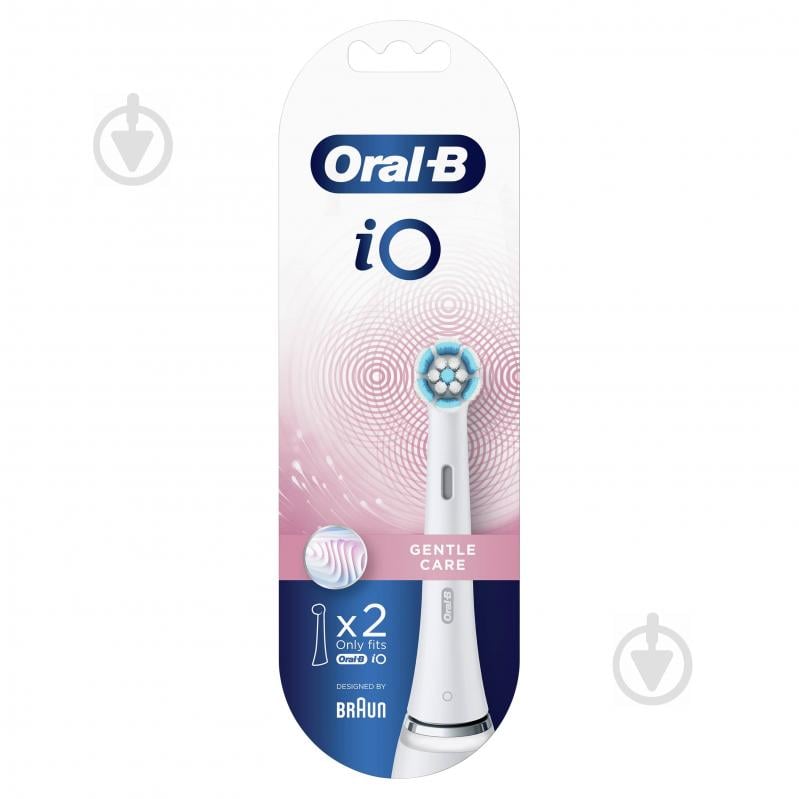 Насадки для электрической зубной щетки Oral-B iO Gentle Care белые, 2 шт. - фото 2