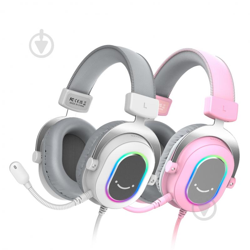 Гарнитура FIFINE Игровая с RGB подсветкой H6P pink (H6P) - фото 4