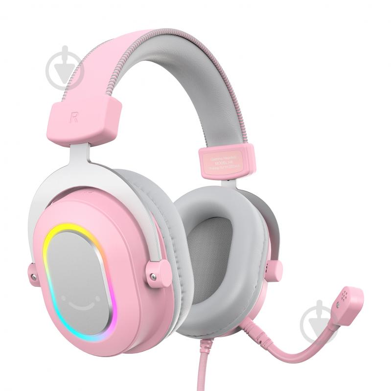 Гарнитура FIFINE Игровая с RGB подсветкой H6P pink (H6P) - фото 3