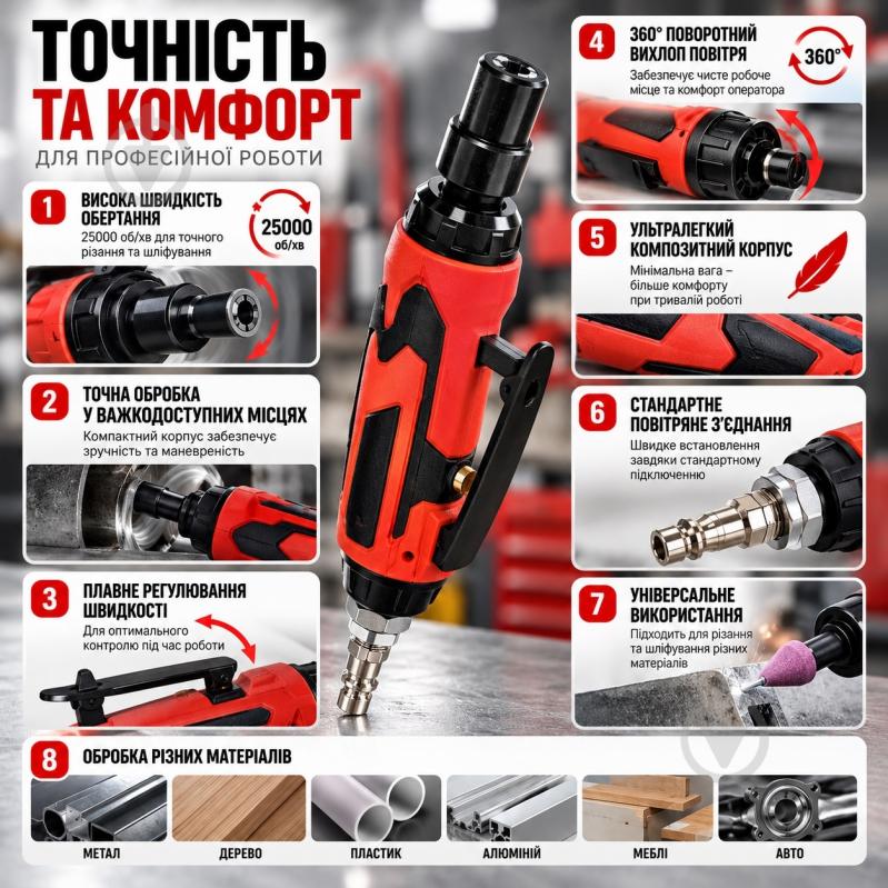 Пневмошлифмашина YATO YT-09633 - фото 6