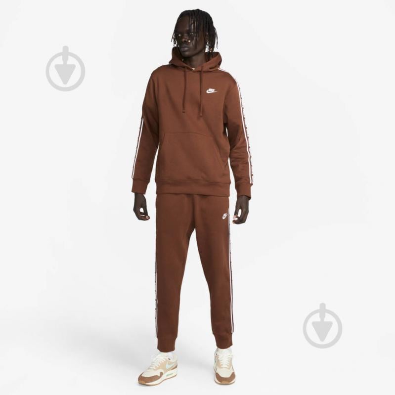 Спортивный костюм Nike M NK CLUB FLC GX HD TRK SUIT FB7296-259 р.2XL коричневый - фото 1