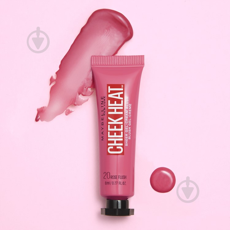 Румяна Maybelline New York Cheak Heat 20 Rose Flush 10 мл - фото 2