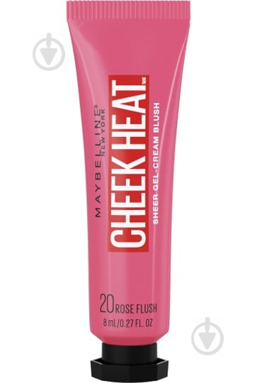 Румяна Maybelline New York Cheak Heat 20 Rose Flush 10 мл - фото 1