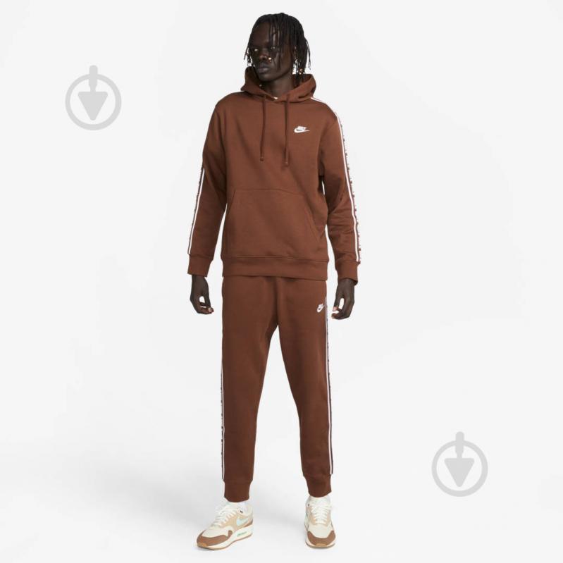 Спортивный костюм Nike M NK CLUB FLC GX HD TRK SUIT FB7296-259 р.XS коричневый - фото 1