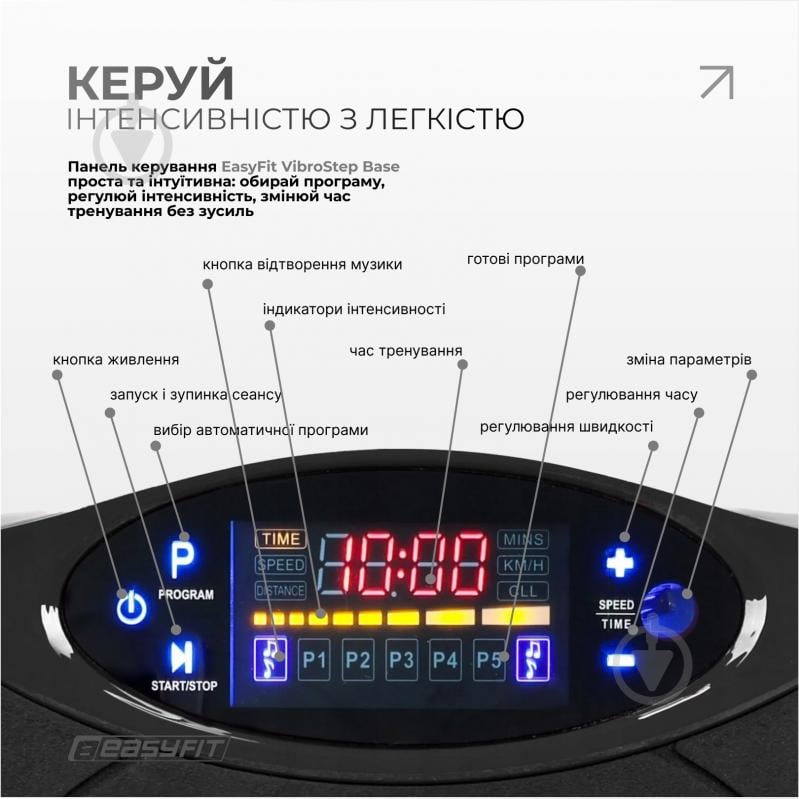 Балансировочная платформа EasyFit виброплатформа VibroStep Base - фото 7