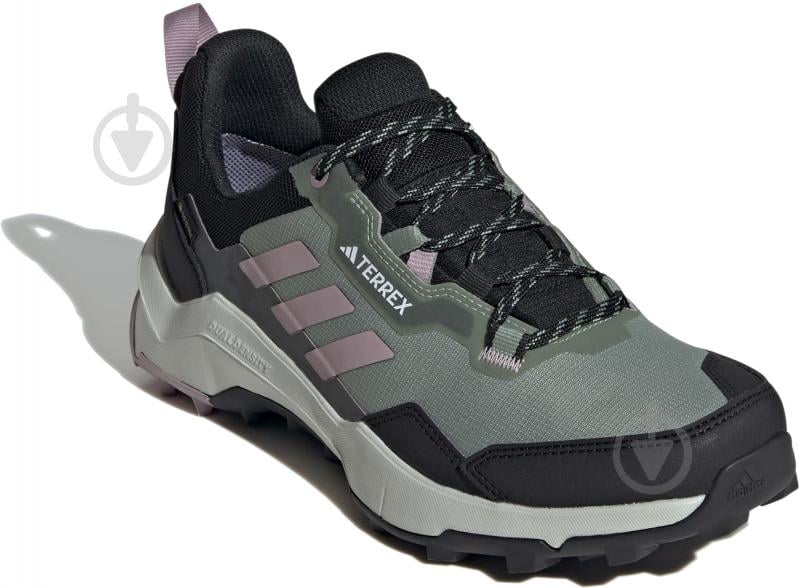 Кросівки жіночі демісезонні Adidas TERREX AX4 GTX W IE2576 р.36 чорно-зелені - фото 3