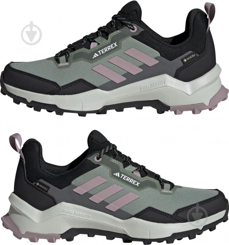 Кросівки жіночі демісезонні Adidas TERREX AX4 GTX W IE2576 р.36 чорно-зелені - фото 5