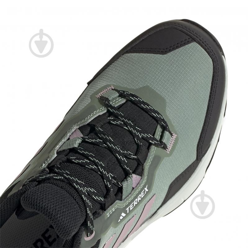 Кросівки жіночі демісезонні Adidas TERREX AX4 GTX W IE2576 р.36 чорно-зелені - фото 6