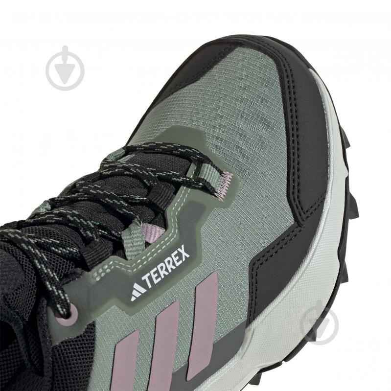 Кросівки жіночі демісезонні Adidas TERREX AX4 GTX W IE2576 р.36 чорно-зелені - фото 7