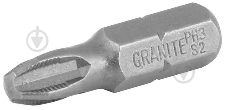 Набор отверточных насадок GRANITE PH3 25 мм 1/4" 10 шт. 10-03-251 - фото 1